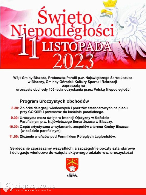 O to, co będzie się działo 11 listopada w powiecie
