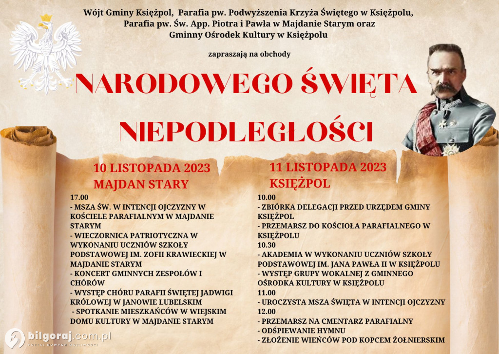 O to, co będzie się działo 11 listopada w powiecie