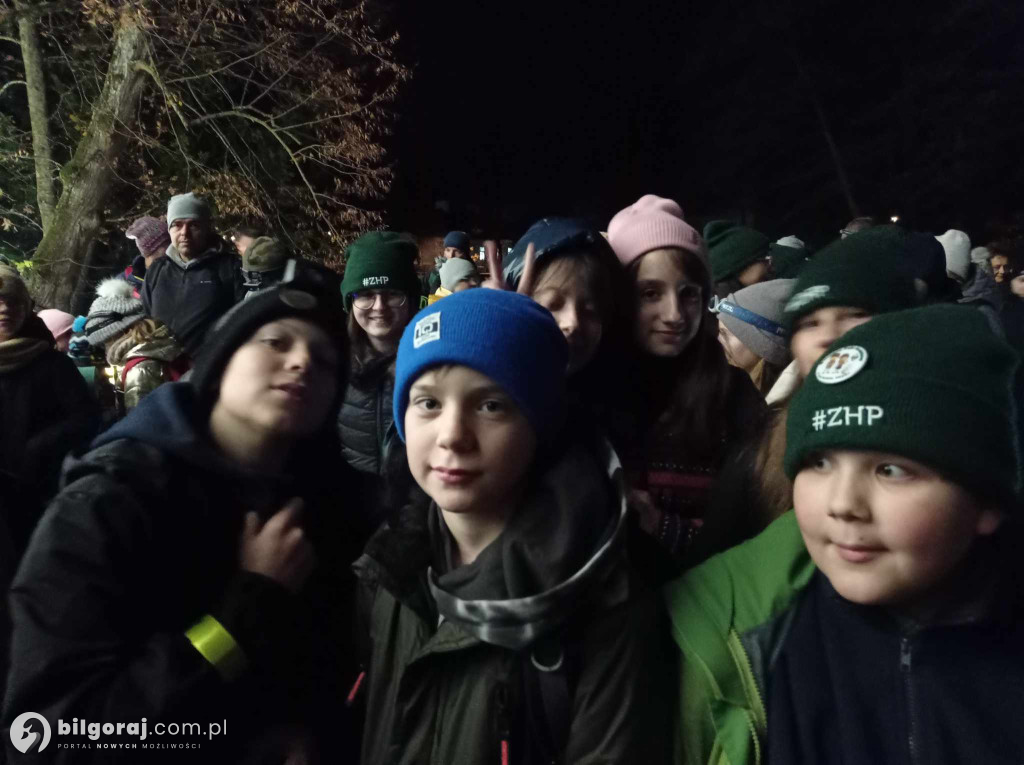 Nocny niepodległościowy rajd naszych harcerzy