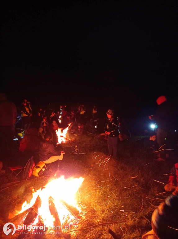 Nocny niepodległościowy rajd naszych harcerzy