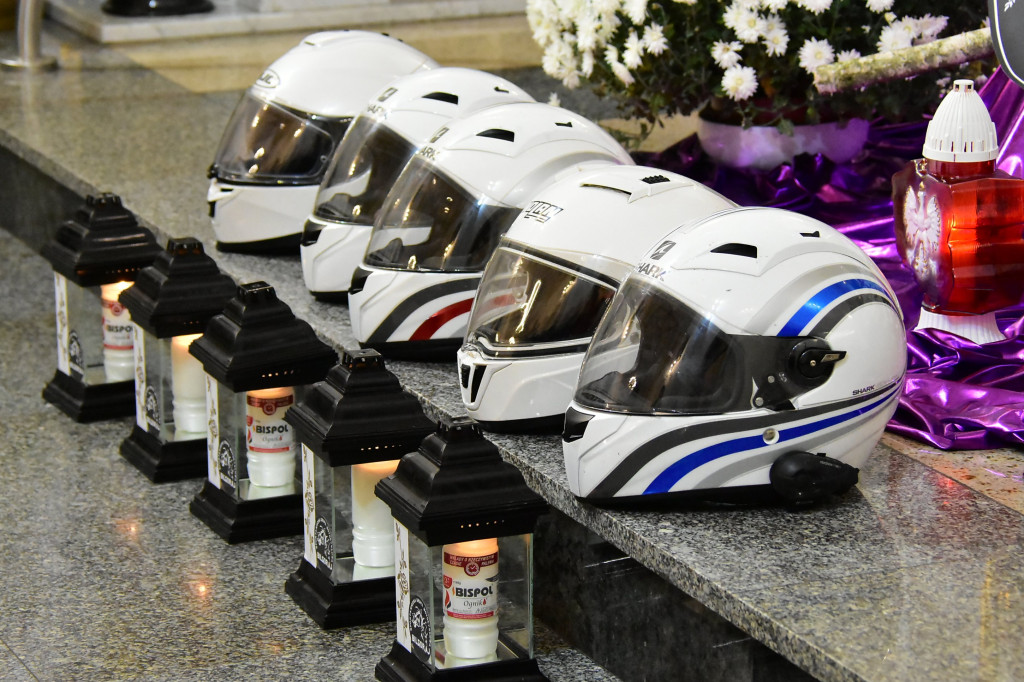 Motowypominki w Biłgoraju. Motocykliści spotkali się w biłgorajskim sanktuarium