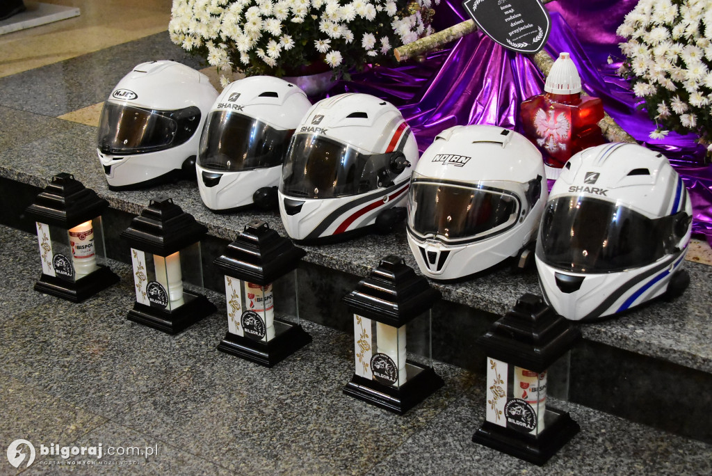 Motowypominki w Biłgoraju. Motocykliści spotkali się w biłgorajskim sanktuarium