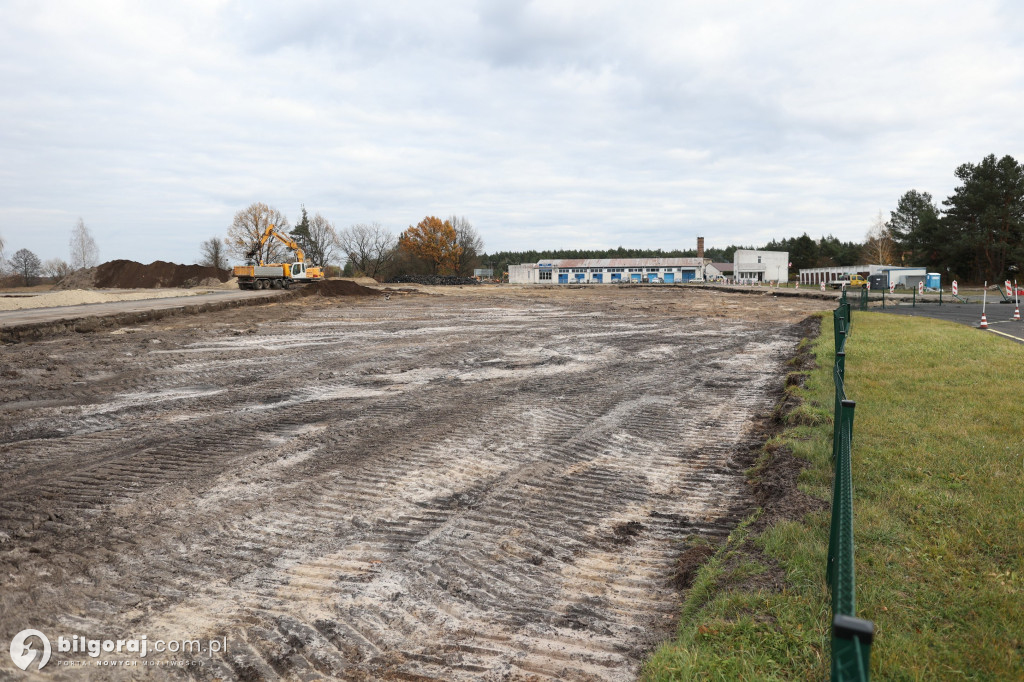 Prace rozbiórkowe i przygotowawcze na Autodromie w Biłgoraju
