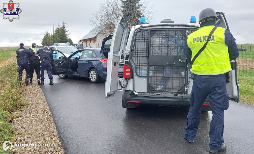 Blokada 23 - policjanci z Biłgoraja w akcji