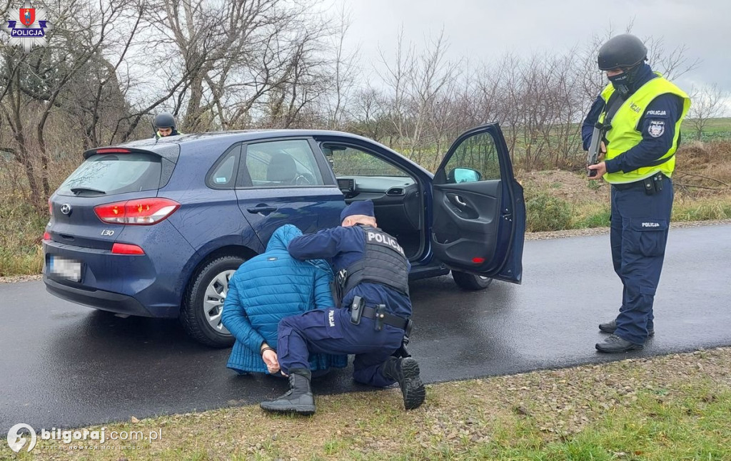 Blokada 23 - policjanci z Biłgoraja w akcji