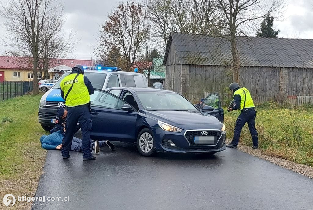 Blokada 23 - policjanci z Biłgoraja w akcji