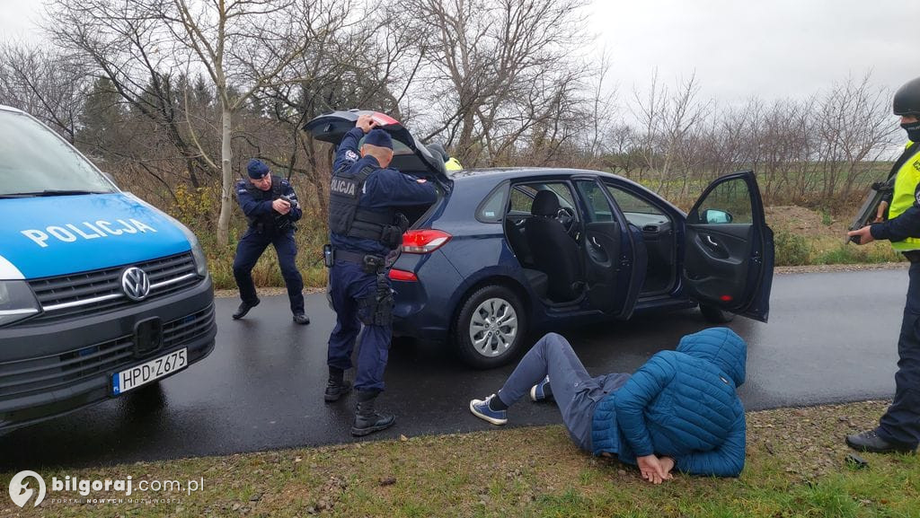 Blokada 23 - policjanci z Biłgoraja w akcji