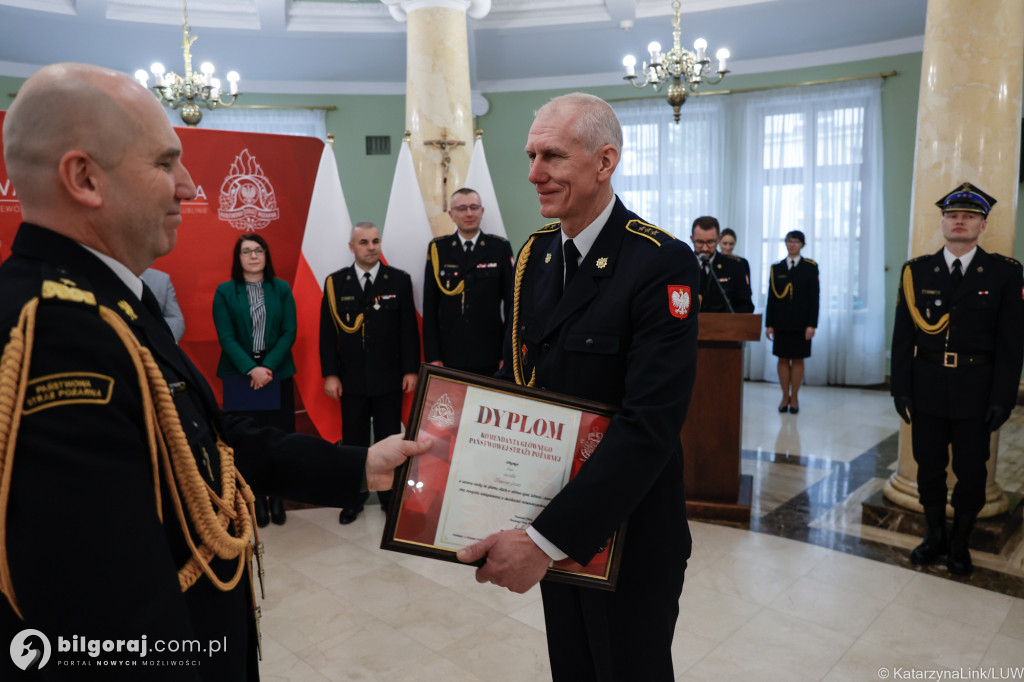 Odznaka św. Floriana dla Jana Małysza