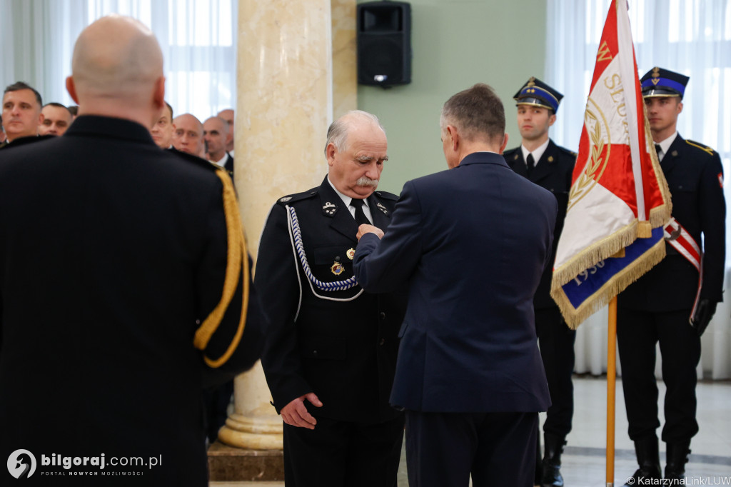 Odznaka św. Floriana dla Jana Małysza