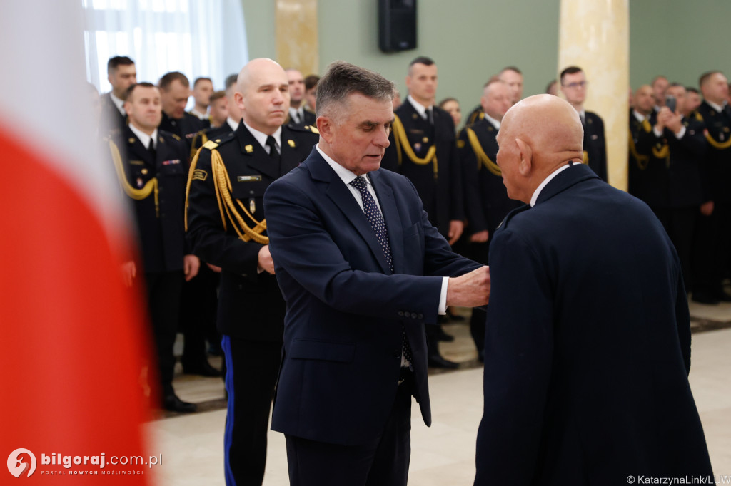 Odznaka św. Floriana dla Jana Małysza