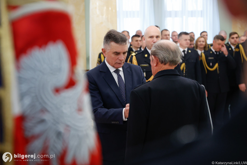 Odznaka św. Floriana dla Jana Małysza