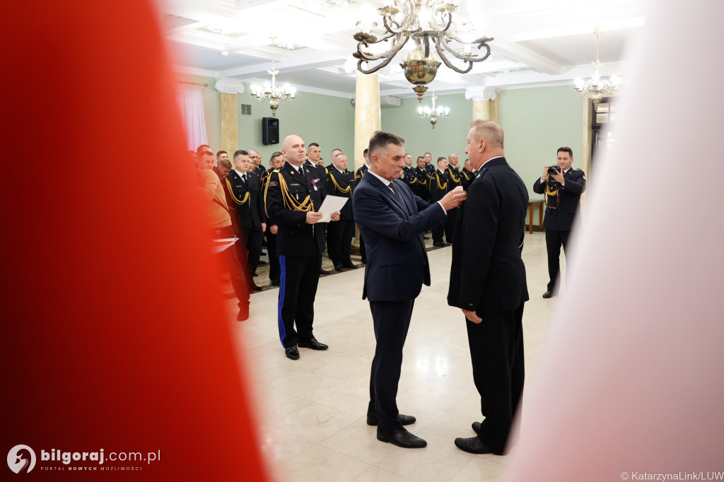 Odznaka św. Floriana dla Jana Małysza