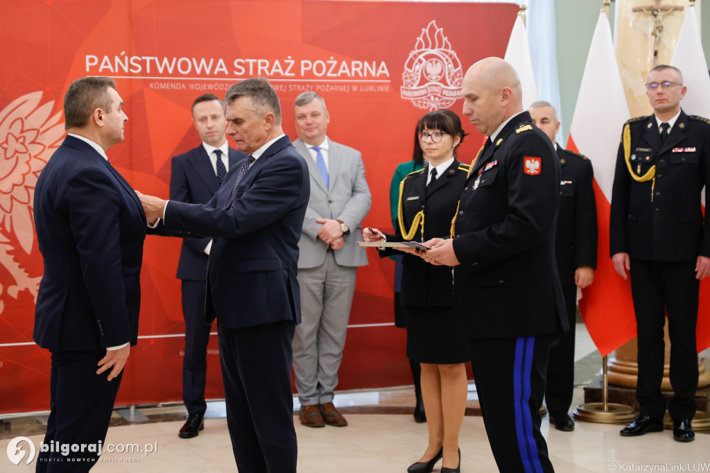 Odznaka św. Floriana dla Jana Małysza