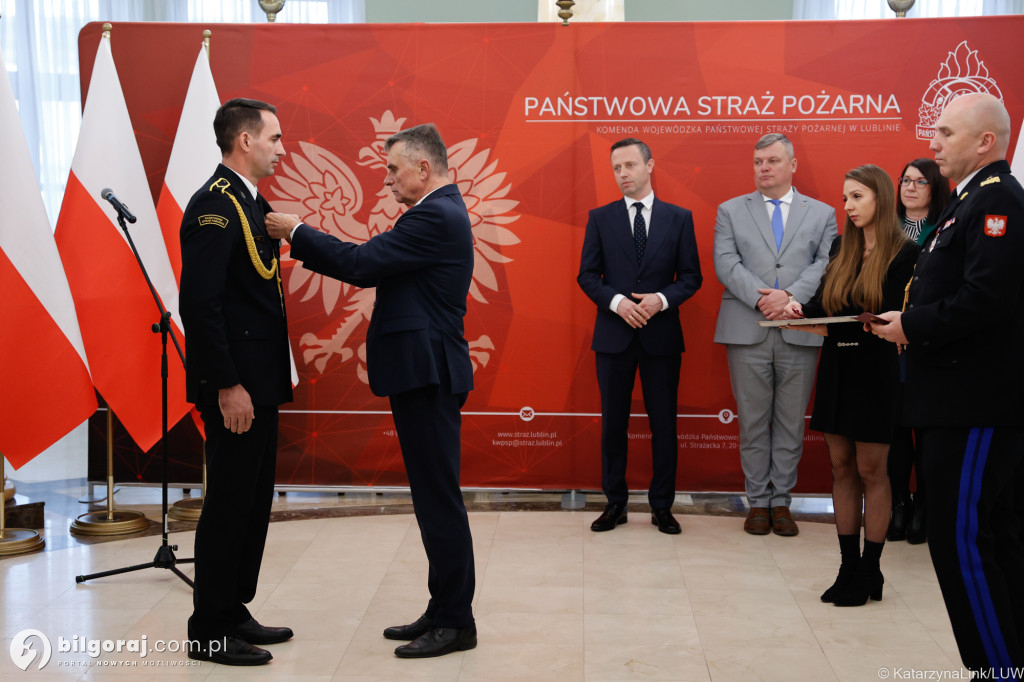 Odznaka św. Floriana dla Jana Małysza