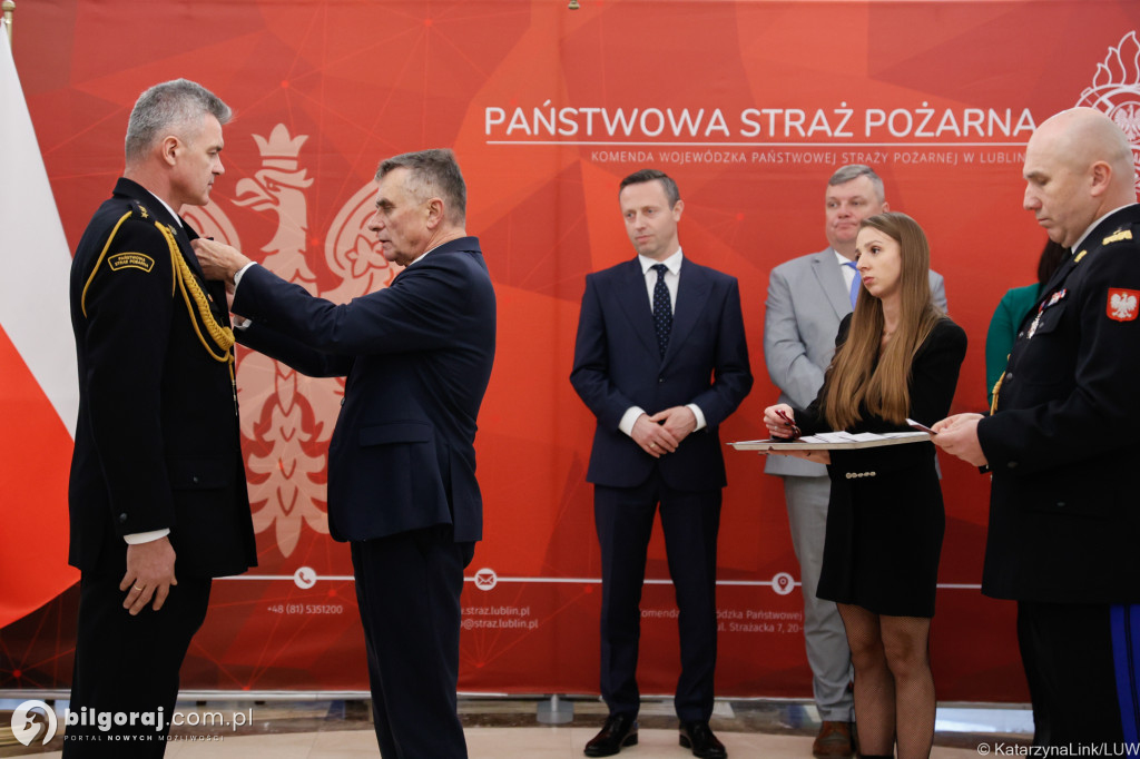Odznaka św. Floriana dla Jana Małysza