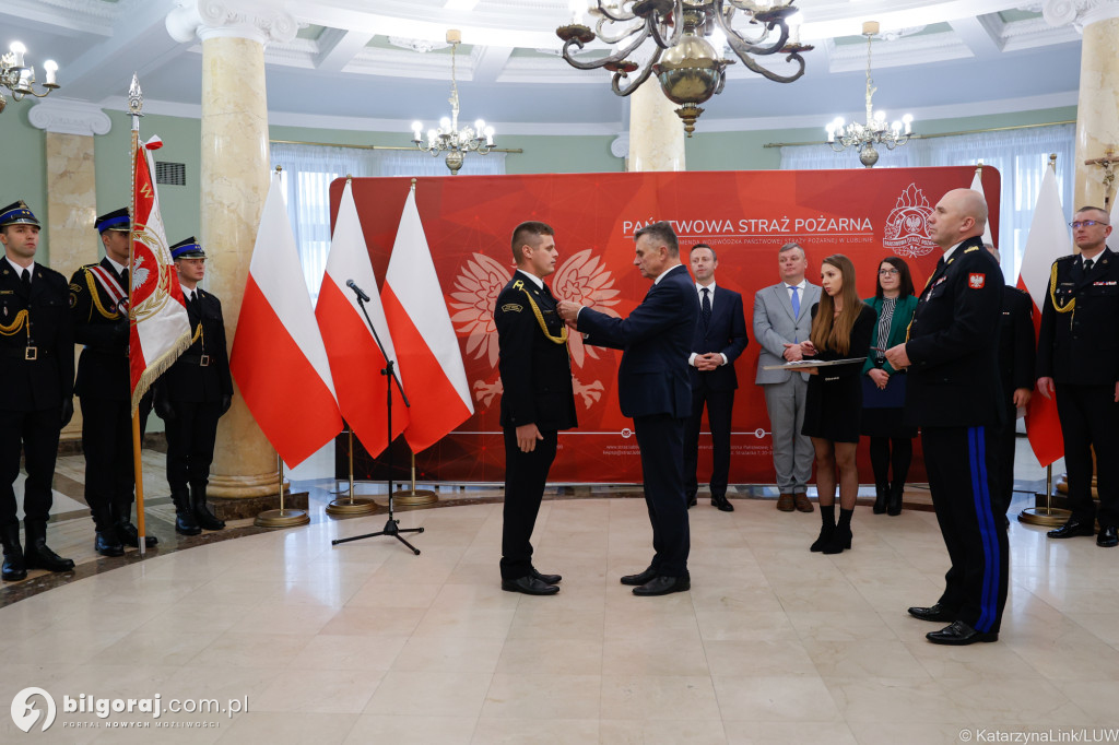 Odznaka św. Floriana dla Jana Małysza