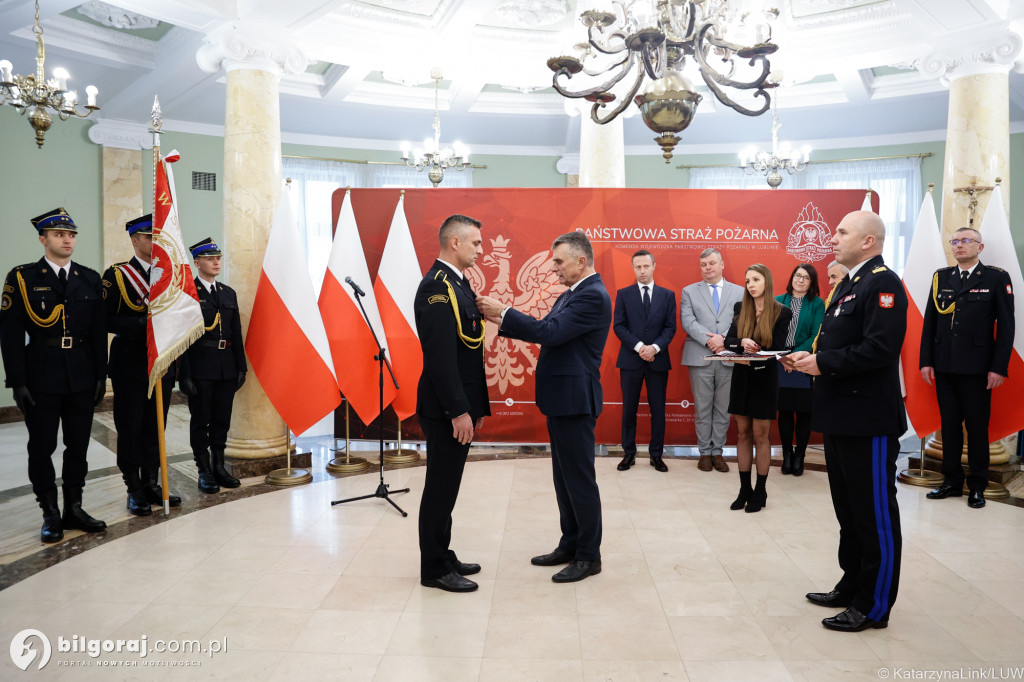 Odznaka św. Floriana dla Jana Małysza