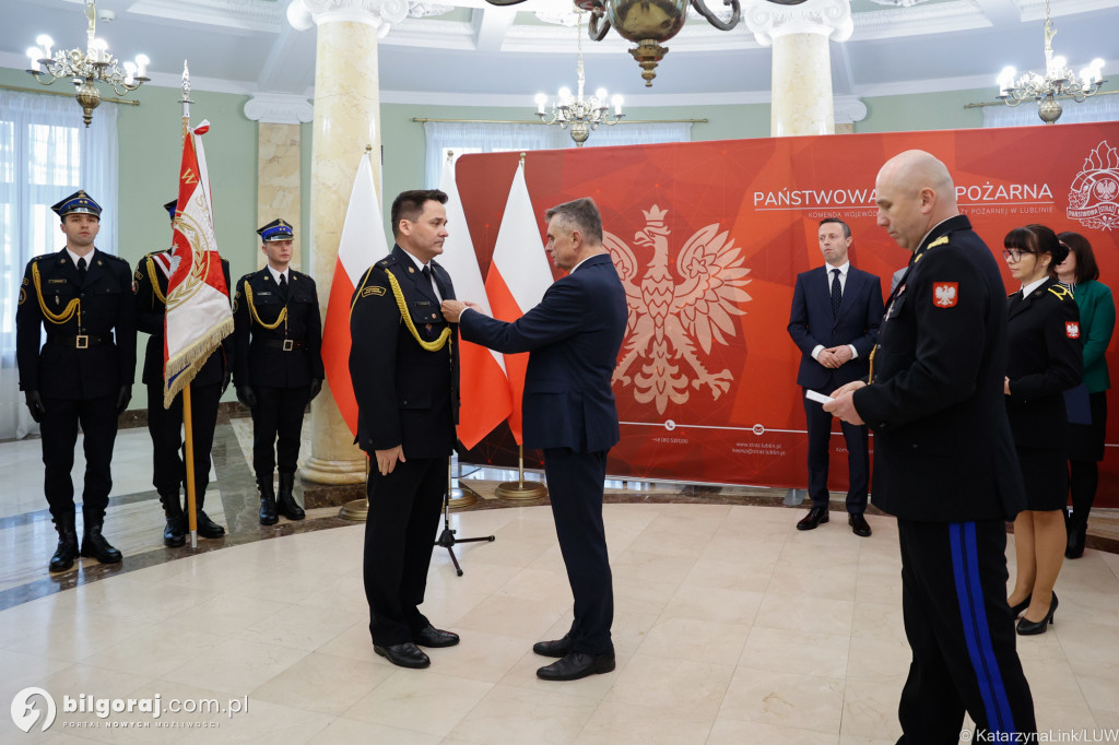 Odznaka św. Floriana dla Jana Małysza