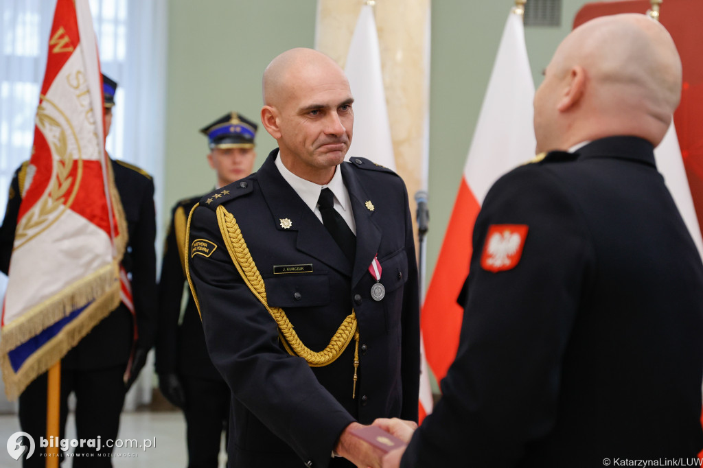 Odznaka św. Floriana dla Jana Małysza