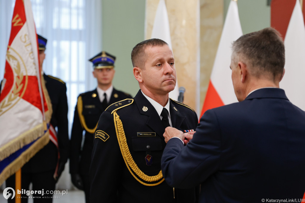 Odznaka św. Floriana dla Jana Małysza