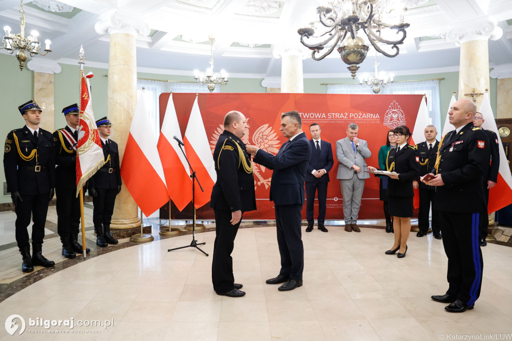 Odznaka św. Floriana dla Jana Małysza