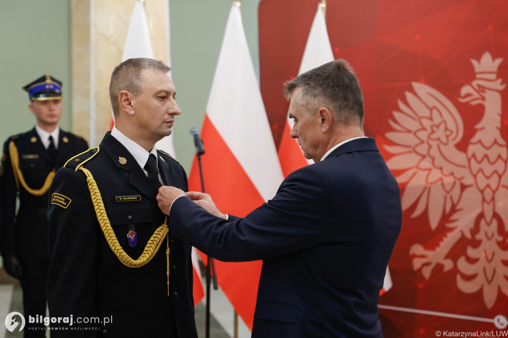 Odznaka św. Floriana dla Jana Małysza