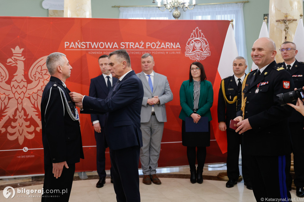 Odznaka św. Floriana dla Jana Małysza
