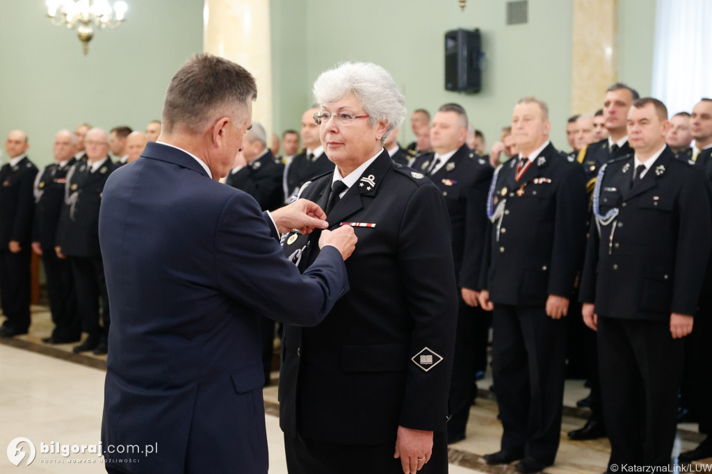 Odznaka św. Floriana dla Jana Małysza