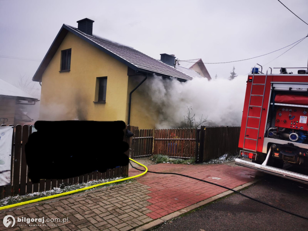 Pożar kotłowni w Biłgoraju