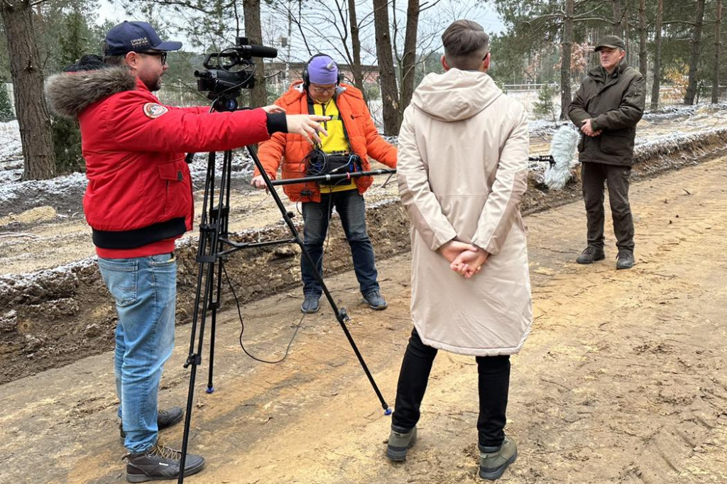 Budowa nowej drogi w Majdanie Gromadzkim w telewizji