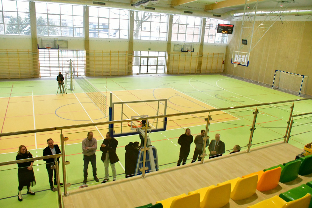 Odbiór techniczny hali sportowej przy 