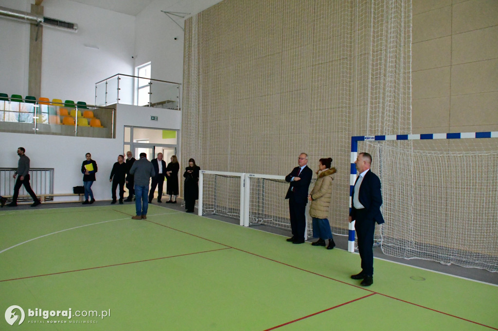 Odbiór techniczny hali sportowej przy 