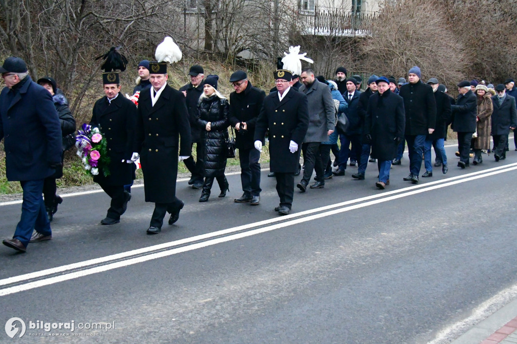 Tarnogród. Upamiętnienie górnika Krzysztofa Gizy