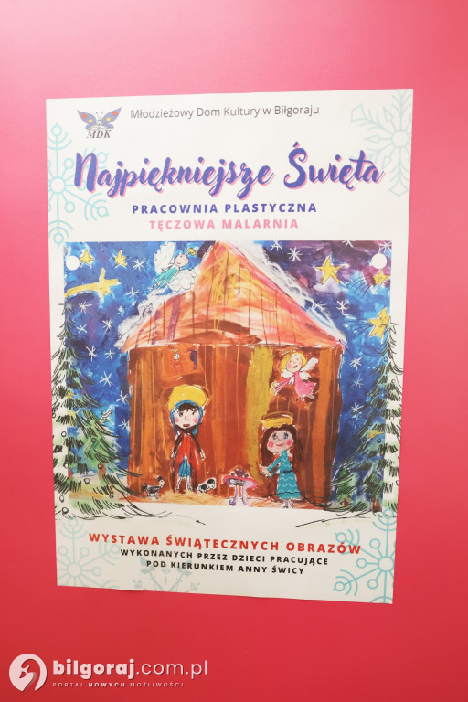Boże Narodzenie oczami dzieci.Niecodzienna wystawa w Starostwie Powiatowym w Biłgoraju