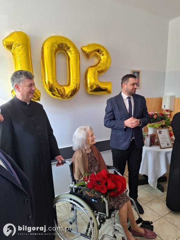 102. urodziny Pani Marianny Kida z gminy Tarnogród