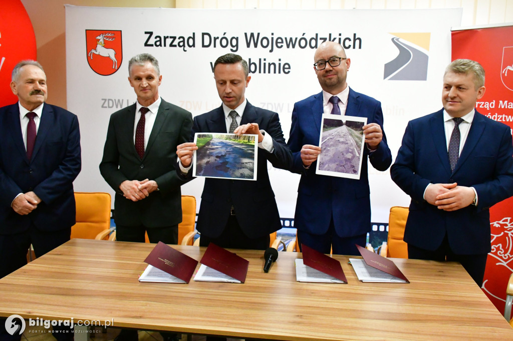 Podpisali umowy na remonty odcinków W853 i W853
