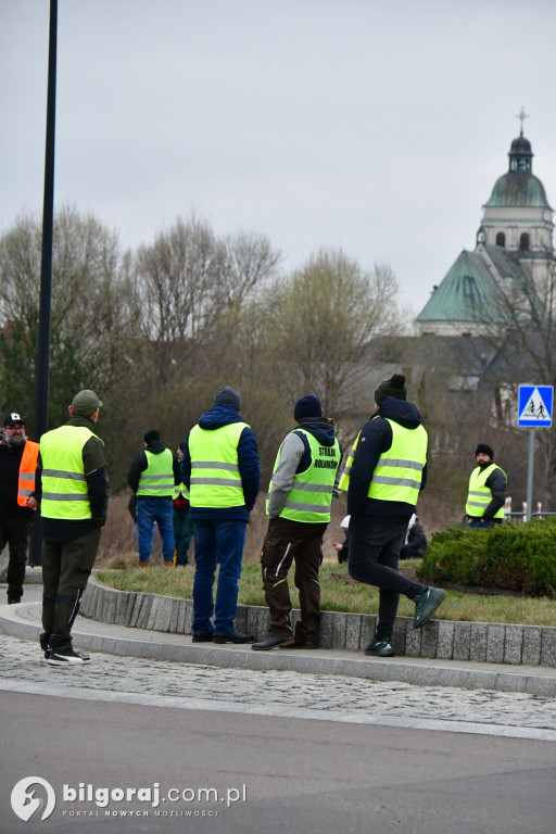 Rolnicy zablokowali Biłgoraj. Wszystko w ramach akcji protestacyjnej