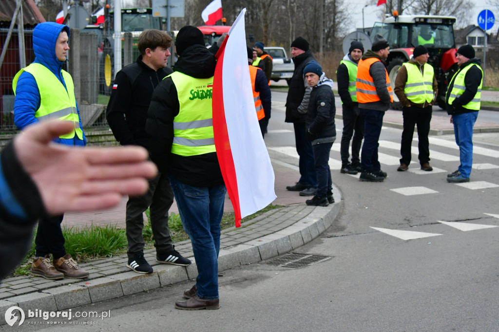 Rolnicy zablokowali Biłgoraj. Wszystko w ramach akcji protestacyjnej