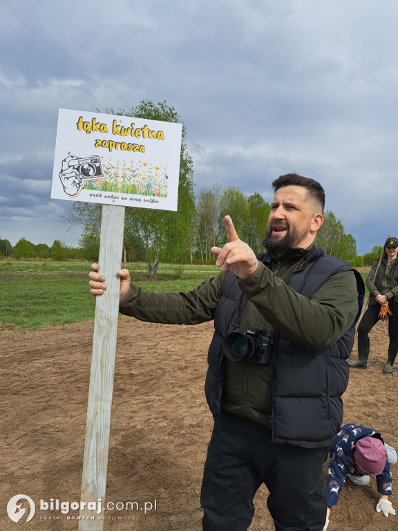 Horytków Duży gmina Biłgoraj: Wysiali kwietną łąkę