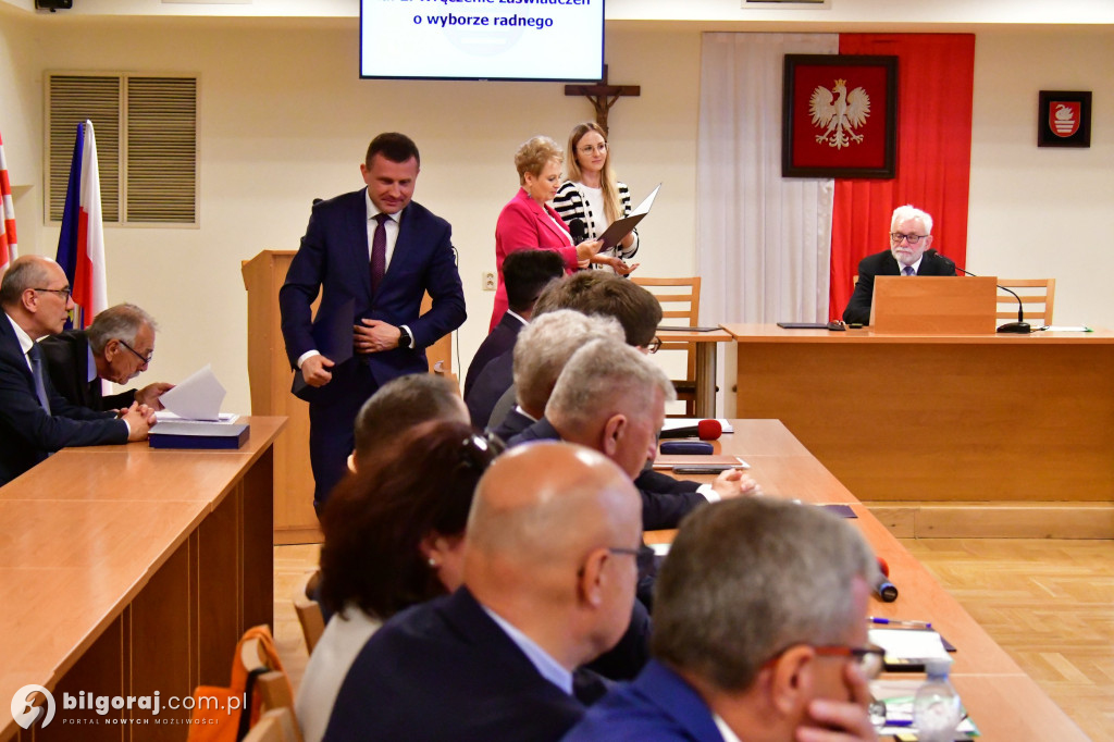 Rada Miasta i burmistrz złożyli ślubowania i wybrali Przewodniczącego