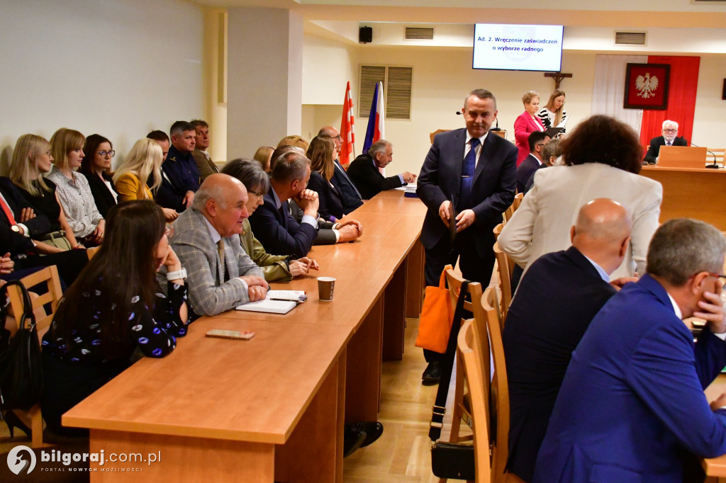 Rada Miasta i burmistrz złożyli ślubowania i wybrali Przewodniczącego