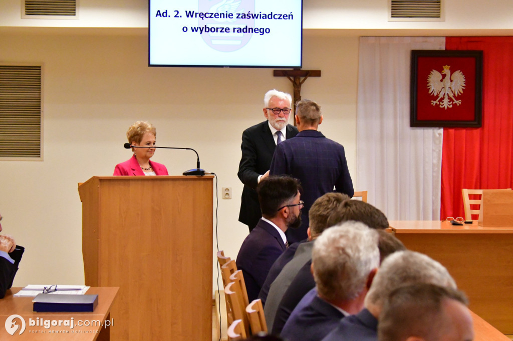 Rada Miasta i burmistrz złożyli ślubowania i wybrali Przewodniczącego
