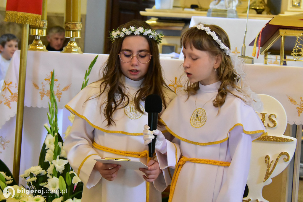 Uroczystość rocznicy I Komunii Świętej w parafii pw. św. Michała Archanioła w Soli