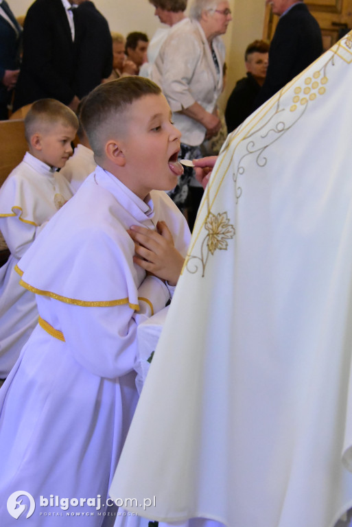 Uroczystość rocznicy I Komunii Świętej w parafii pw. św. Michała Archanioła w Soli