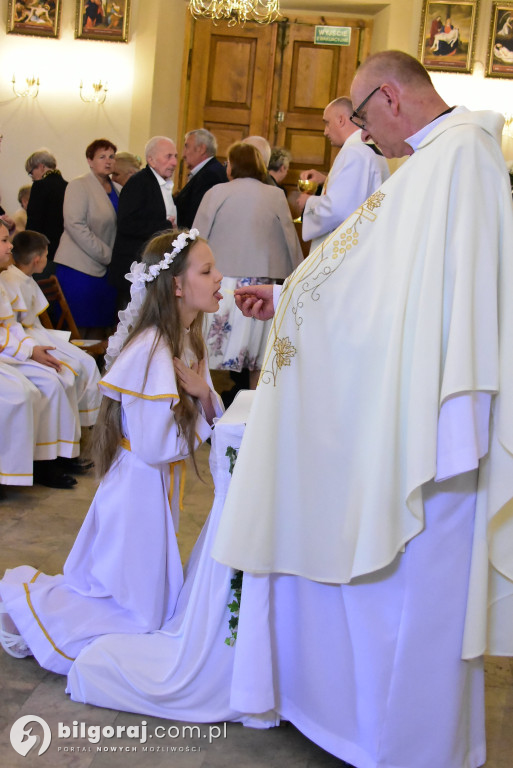 Uroczystość rocznicy I Komunii Świętej w parafii pw. św. Michała Archanioła w Soli