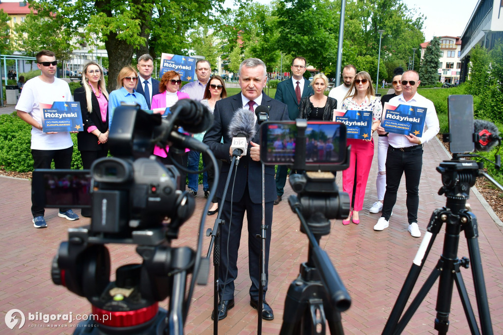 Inauguracja kampanii wyborczej do PE Wiesława Różyńskiego