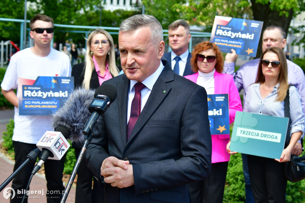 Inauguracja kampanii wyborczej do PE Wiesława Różyńskiego