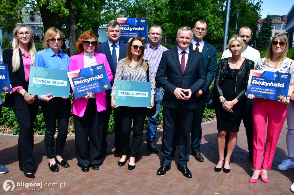 Inauguracja kampanii wyborczej do PE Wiesława Różyńskiego