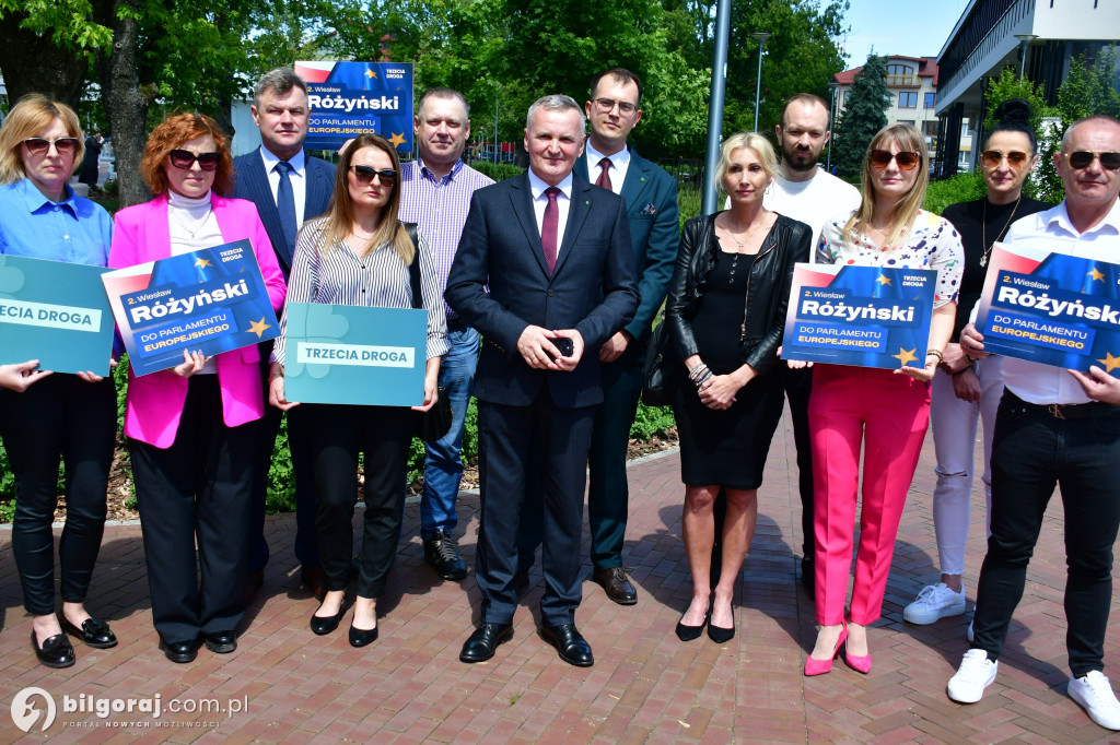 Inauguracja kampanii wyborczej do PE Wiesława Różyńskiego