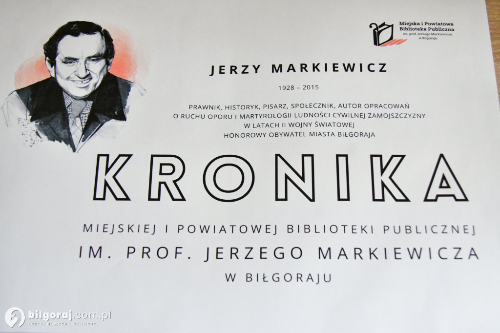 Uczcili prof. Markiewicza. Biłgorajska Biblioteka nazwana jego imieniem